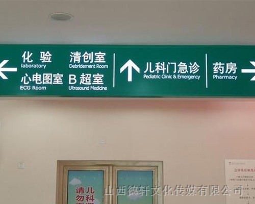 醫院導向牌